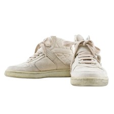 CHANEL High cut sneakers G24838 Matelasse beige canvas Women