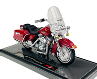 Maisto 1999 HARLEY-DAVIDSON Flhr Road King Red 1:18 Motorrad Model Neu 39360