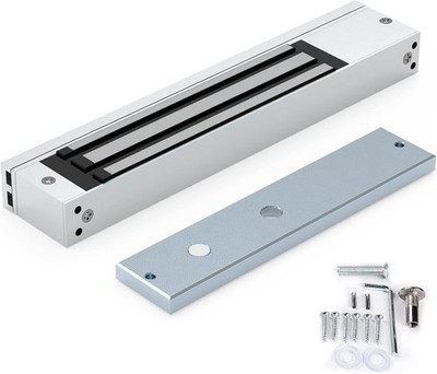 Magnetic Lock, 600LBS 280kg Holding Force Electromagnetic Lock, DC 12V Fail-Safe