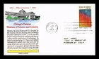 US COVER MUSEUM OF SCIENCE AND INDUSTRY FDC TORKEL GUNDEL HAND COLORED