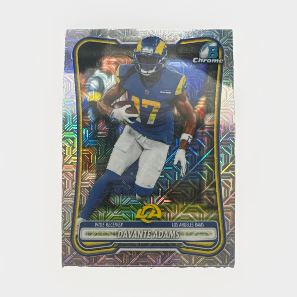 Devante Adams Rams Topps Bowman 2026 Mojo Refractor Davante Adams LA Rams NFL #BVC-65 | eBay
