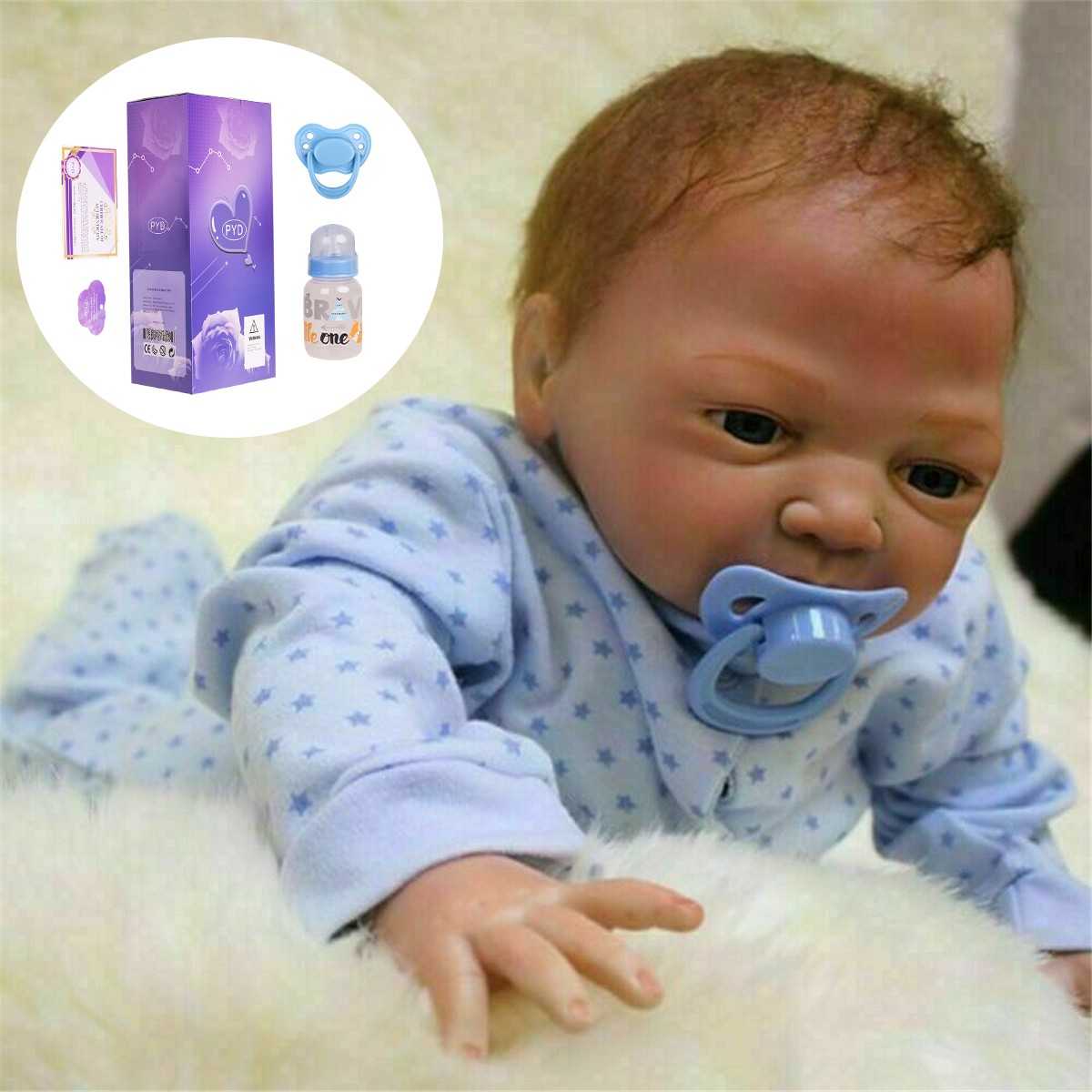 Silicone Vinyl Lifelike Newborn Doll Soft Body