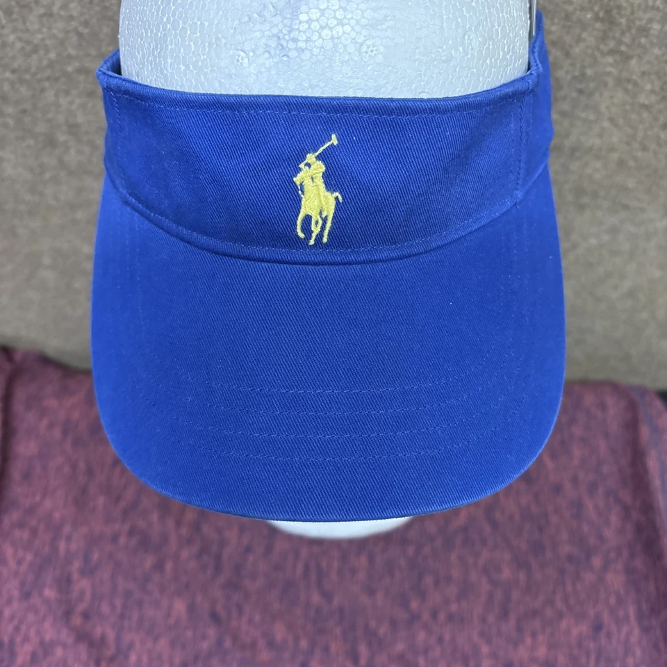 NUEVO CON ETIQUETAS Polo Ralph Lauren Caqui Visera Gorra Ajustable Algodón Correa Logo Clásico Foto 2 de 4