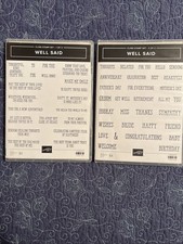 Stampin  Up Well Said Stamp Sets 1 2  Well Written Dies Bundle Sentiments