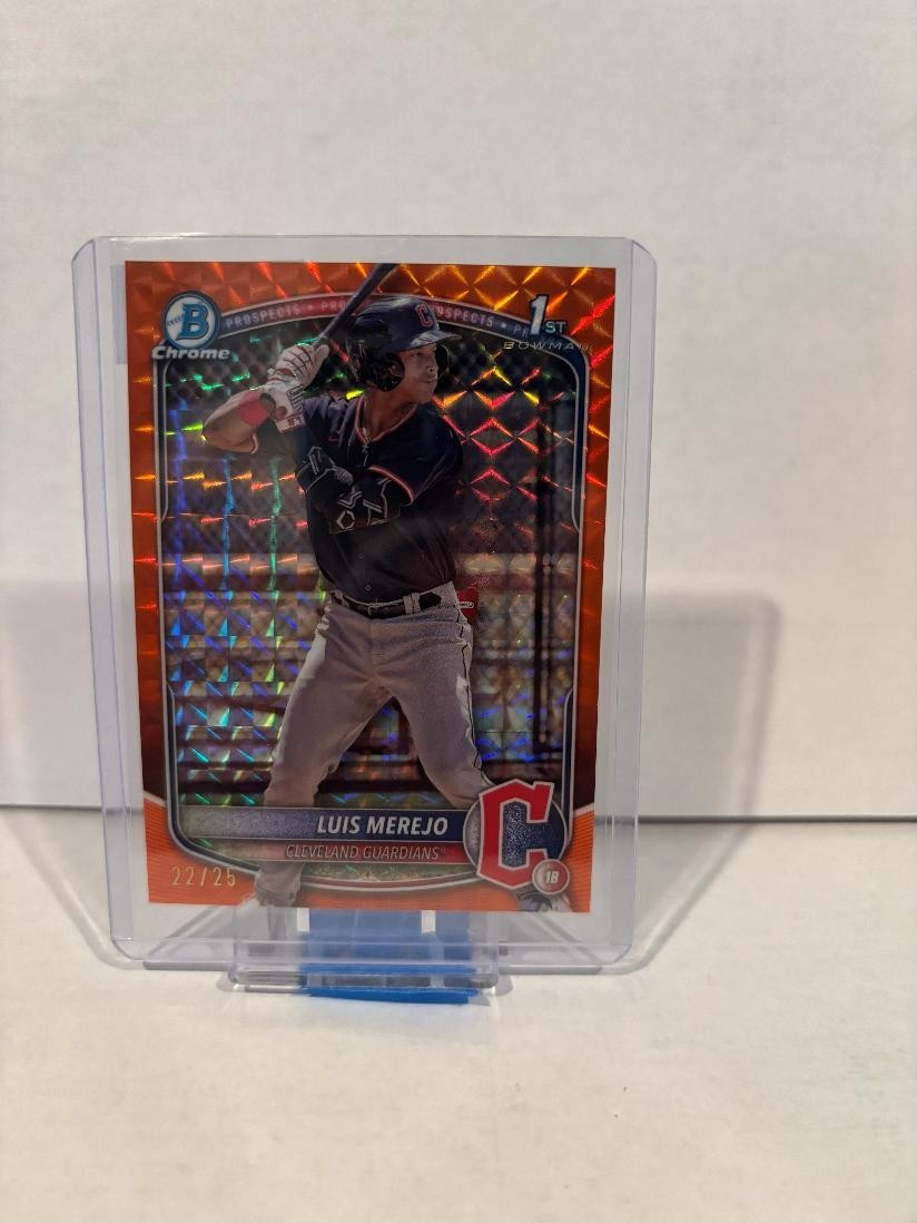 2025 Bowman Chrome Prospects Orange Geometric 22/25 Luis Merejo #BCP-140