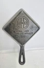 Vtg Griswold Cast Iron #129 Square Egg Skillet. 4.5". Sits Flat. Good Condition!