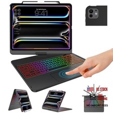 iPad Pro 13-inch Case with Keyboard M5 2025 / M4 2024 , iPad Pro 13 Black