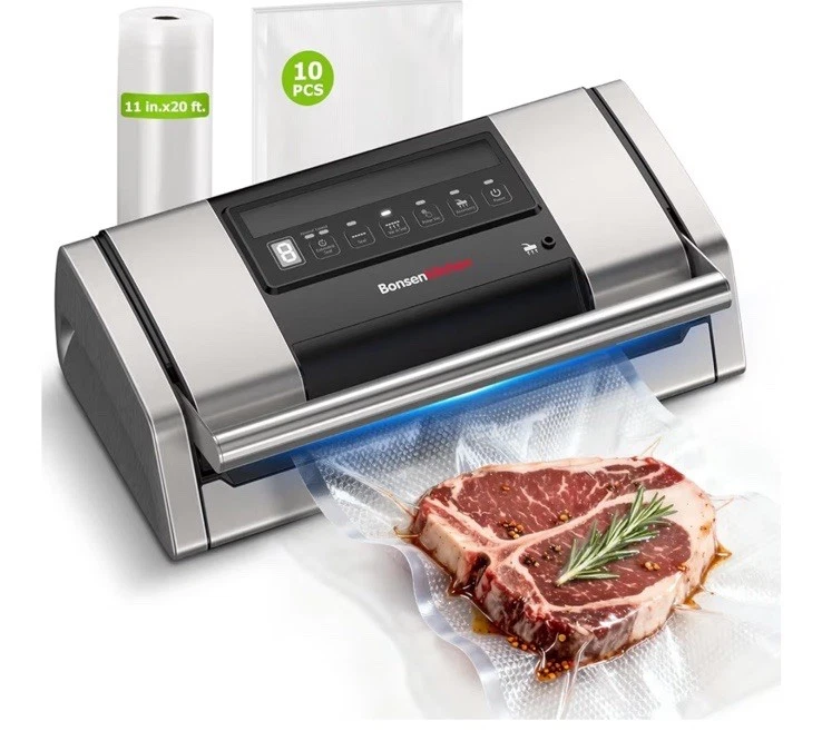 Bonsenkitchen Vacuum Sealer for Food, Easy-Lock Handle Vacuum Sealer Machine
Opens in a new window o