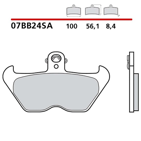 Brembo VORDERRADBREMSBELAGE-KIT Fur Bmw R 1100 Rt/Abs 94-01-COD. 07BB24SA-image