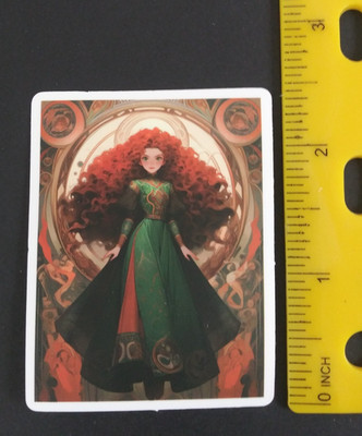 Princess Merida Beautiful Princess Sticker (AE)