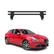 Menabo Dachträger Grundtäger für Alfa Romeo Giulietta 2010-2020 50kg Alu Schwarz