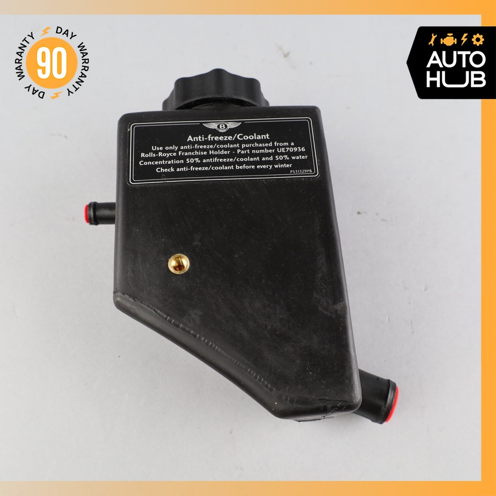 00-02 Bentley Arnage 6.8L V8 Charge Air Cooler Expansion Tank PF55202PB OEM 42k