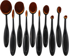 10Pcs Ink Blending Brushes Set; Mixed Sizes Blender Brushes for Scrapbooking Ste