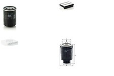 MANN-FILTER Inspektionspaket Filtersatz XL Anschraubfilter Filtereinsatz M20x1.5