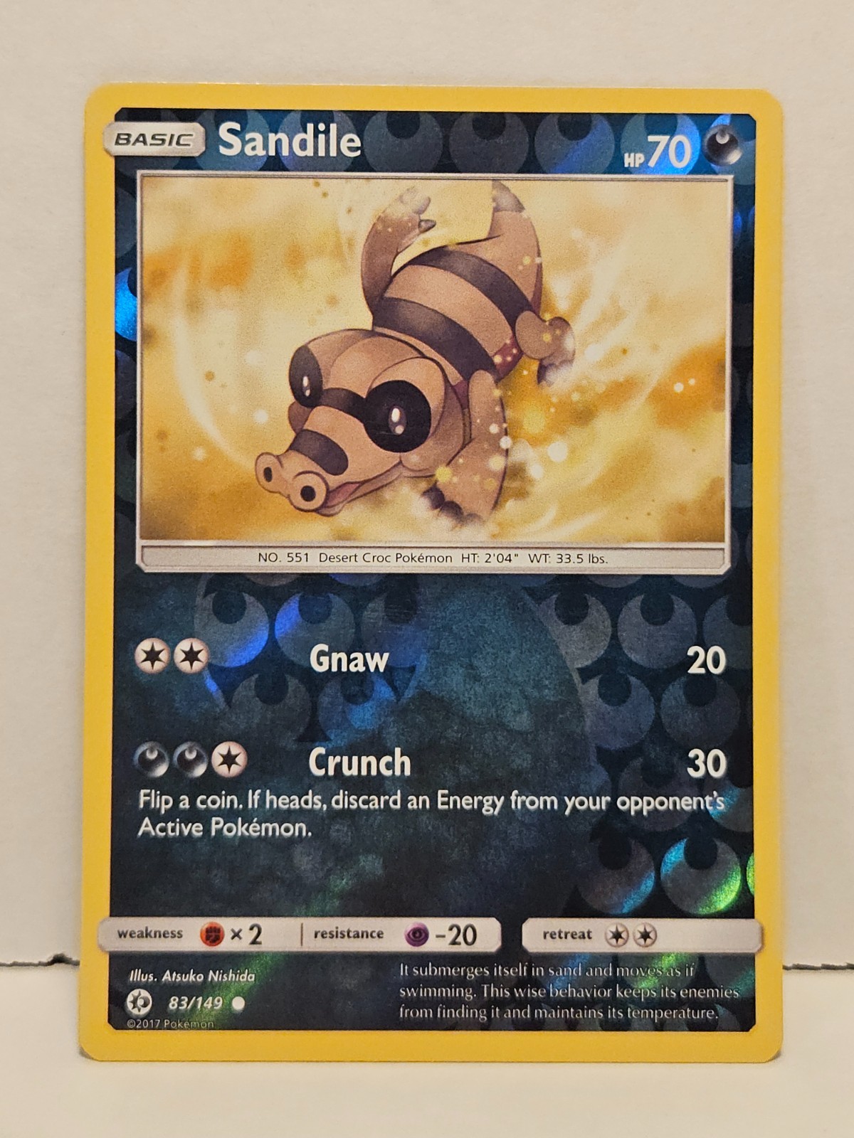 Sandile 83/149 Reverse Holofoil Sun & Moon LP