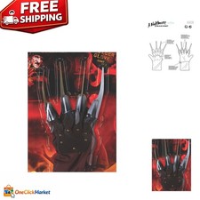 Authentic Freddy Krueger Glove with Moveable Joints - Perfect for Cosplay Events