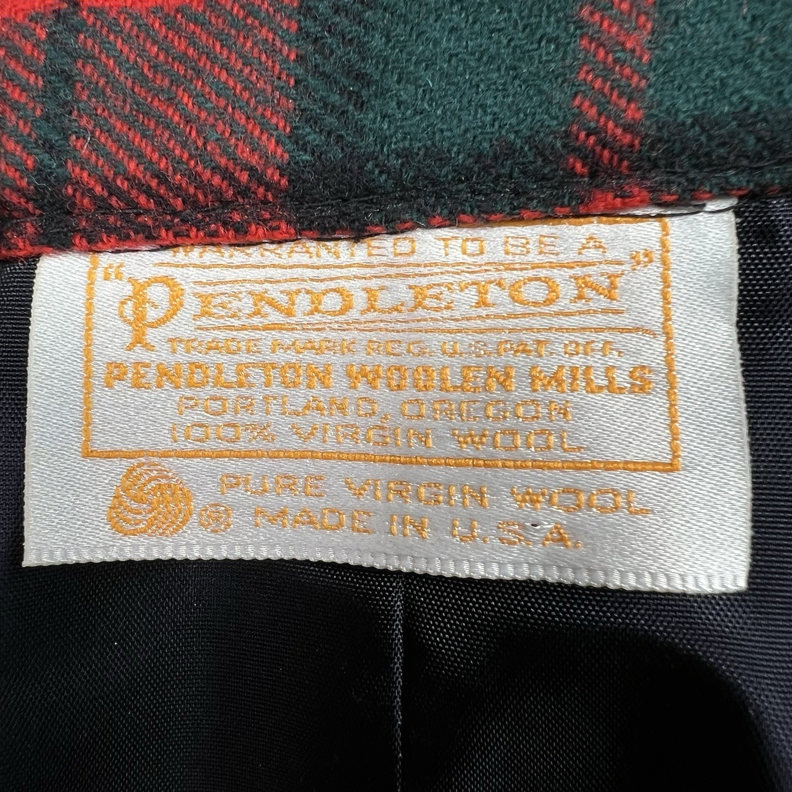 Authentic Vintage Pendleton Authentic Red Pencil … - image 3