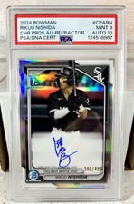 2024 1st Bowman Chrome Prospect Autographs Rikuu Nishida Refractor /499 RC