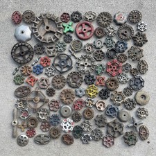 Vintage Lot Of 100 Water Faucet Spigot Valve Handles Knobs Industrial Steampunk