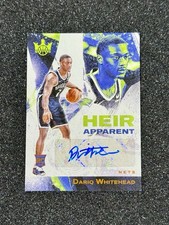 2023 Panini Court Kings Heir Apparent Amber /75 Dariq Whitehead Rookie Auto RC