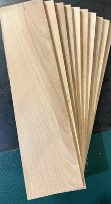 3 PIECES KILN DRIED SANDED THIN BEECH LUMBER WOOD 12'' X 3'' X 1/2''