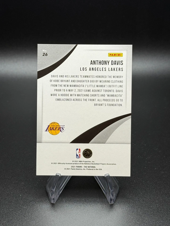 Anthony Davis 2021 Panini The National Escher Squares/10 SSP Los Angeles Lakers Foto 2 de 4