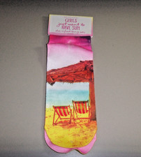 NEW BATH  BODY WORKS GIRLS JUST TO HAVE SUN SHEA INFUSED LOUNGE SOCKS