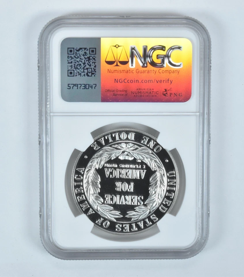 1996-S Community Service Commemorative Silver Dollar Proof 9.9 UCAM NGC X *7690 - Image 2 of 4
