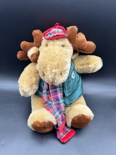 Vintage 1994 Commonwealth Moose Plush Dillard s Holiday Rustic Christmas Decor