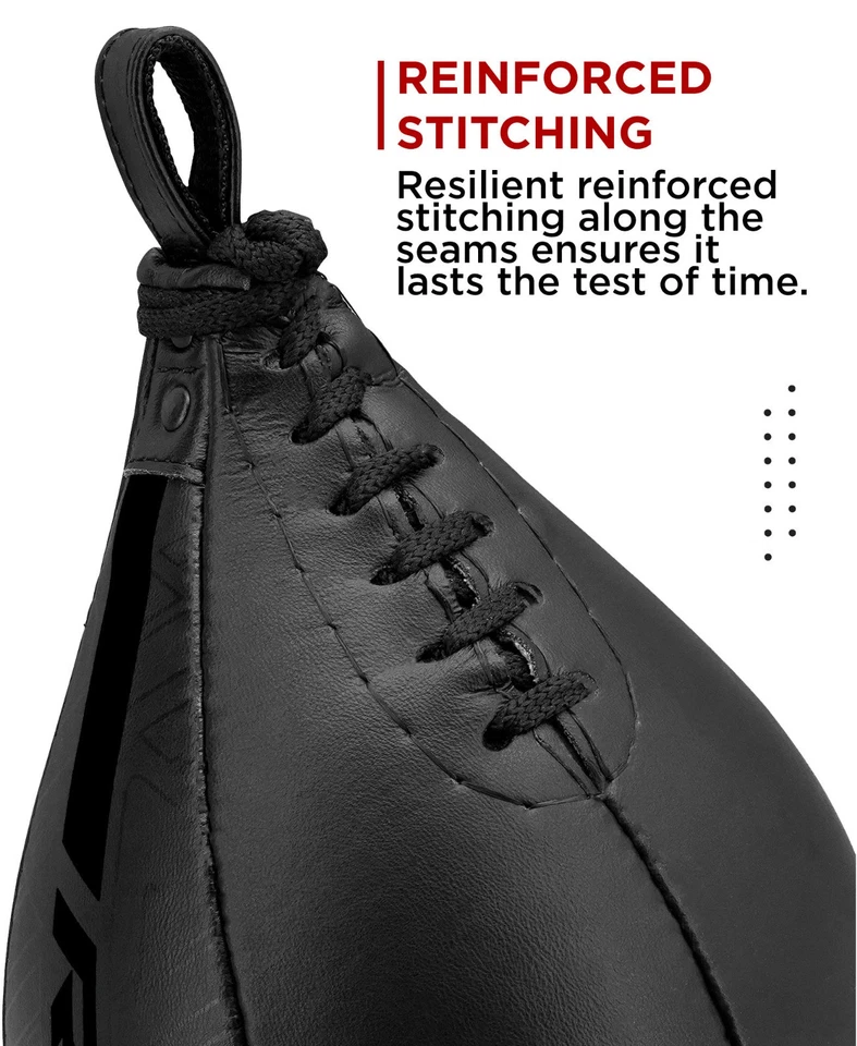 Balón de velocidad de boxeo de RDX, doble extremo, pesado, bolsa de velocidad, MMA, entrenamiento de velocidad Foto 2 de 4