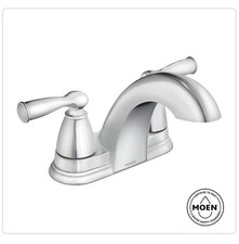 Moen Banbury Centerset Bathroom Sink Faucet - Chrome 84942 