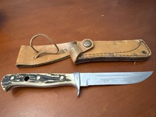 Vintage (2nd Half 1983) Handmade Puma Trail Guide Stag Handle w/sheath