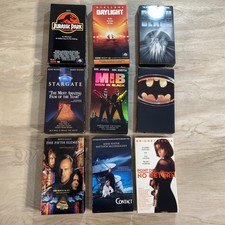 VHS Tapes Lot 9 Bulk Lot Tapes Action Horror Classic Etc