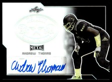 2017 Leaf Metal US Army All-American Autographs Black Andrew Thomas Auto 7/15