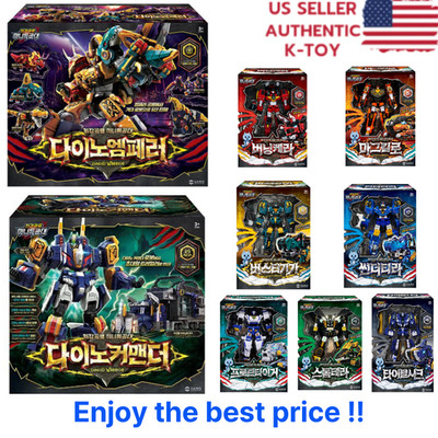 K TOY Miniforce Dinoid Warrior DINO EMPEROR & COMMANDER Set Transformer Robot