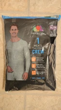 Fruit Of The Loom Thermal Crew XXL / 2XL Black New in Package