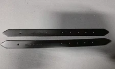 Nash Sports Goal Pads Leather Toe Straps Only [ BLACK 11” PAIR ] Ice Hockey OG