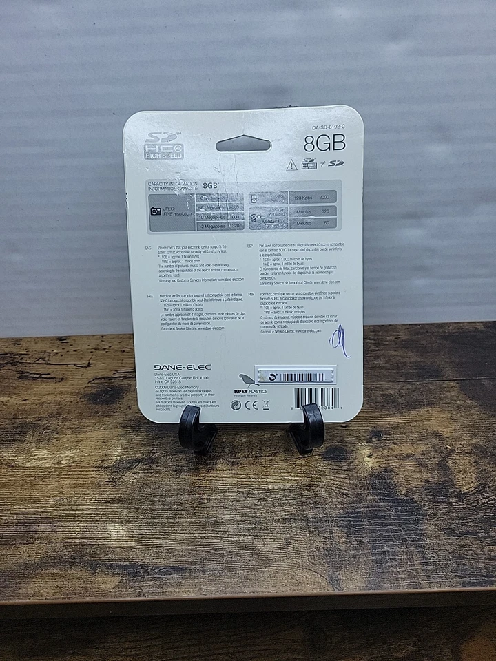 Dane-elec High Speed 8gb Memory Sd Card New  Da- Sd-8192-c T2 - Image 2 of 3
