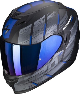 CASCO HELM MOTO INTEGRAL SCORPION EXO 520 EVO AIR MAHA BLACK BLU MATT GR XL