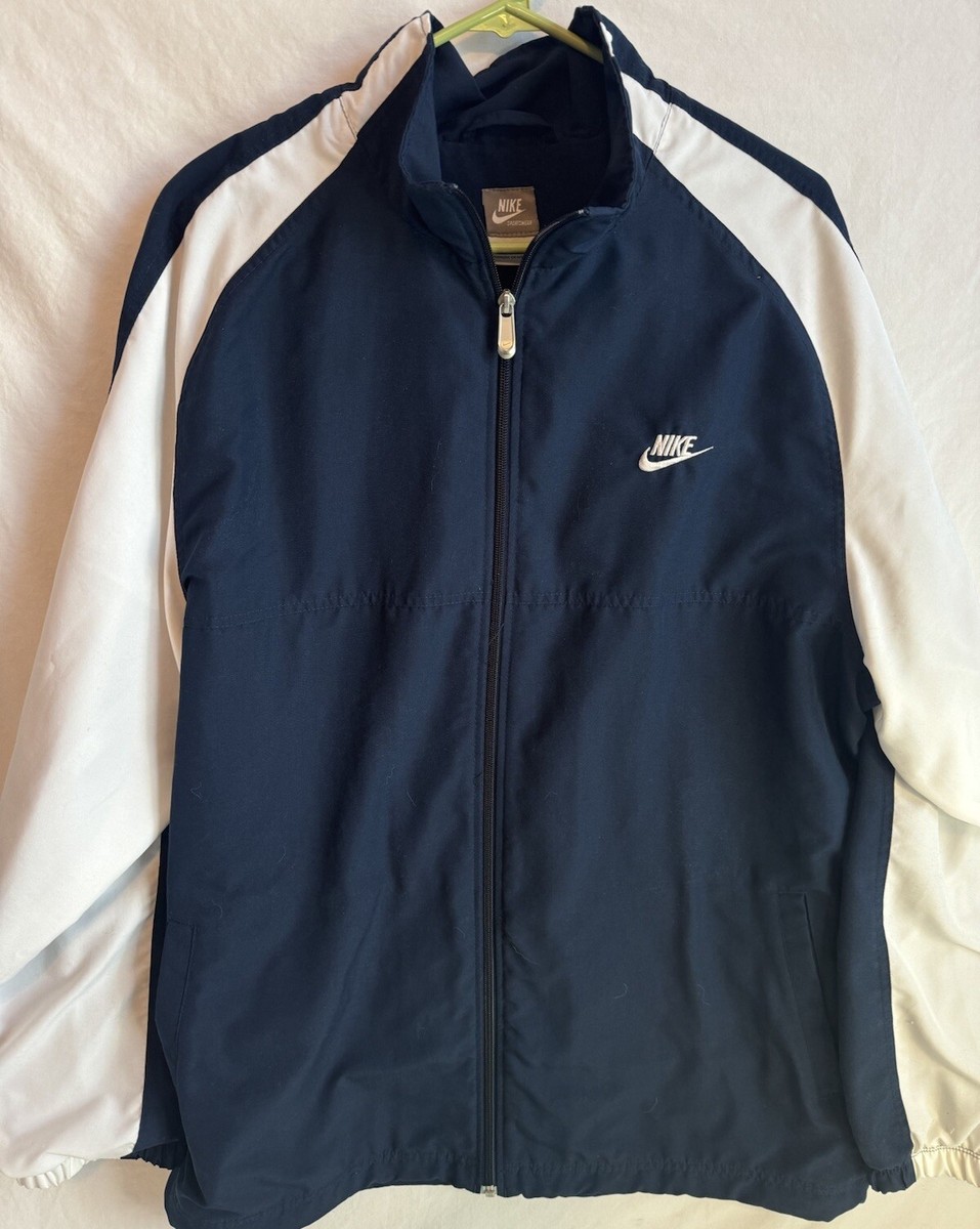 Nike Mens 2XL Blue Full Zip Long Sleeve Sportswear Jacket
