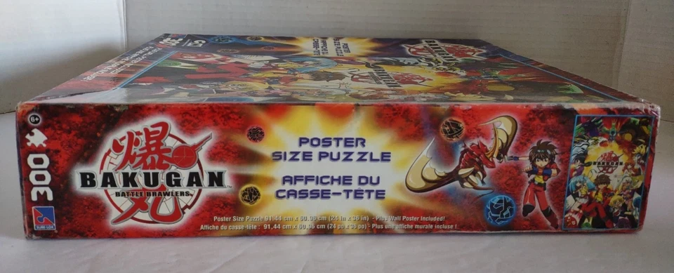 Póster rompecabezas Bakugan Battle Brawlers 2008 300 piezas tamaño con póster de pared nuevo sellado Foto 3 de 4