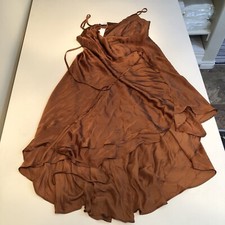 Baltic Born Women  s Steffi Tulip Wrap Dress Brown S