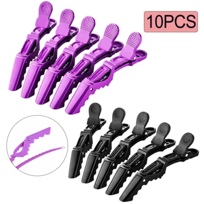 10pcs Hair Tool Crocodile Salon Sectioning Clamp Professional Hair Dressing Clip