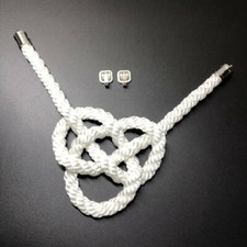 1pcs Car Rearview Mirror Charms Good Lucky White Jp Kin Tsuna Rope Vip Gift