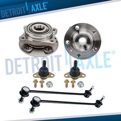 Front Wheel Hub Bearing Ball Joint Kit for 2003 2004 2005 2006 2007 Volvo XC90
