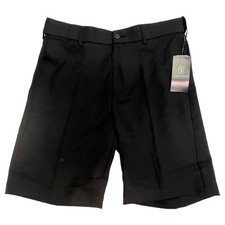 PGA TOUR Mens Golf Shorts Caviar Black Wicking UPF 50 Easy Care Expandable 60