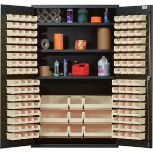 Quantum Storage Cabinet w/137 Bins - 48in x 24in x 78in ...