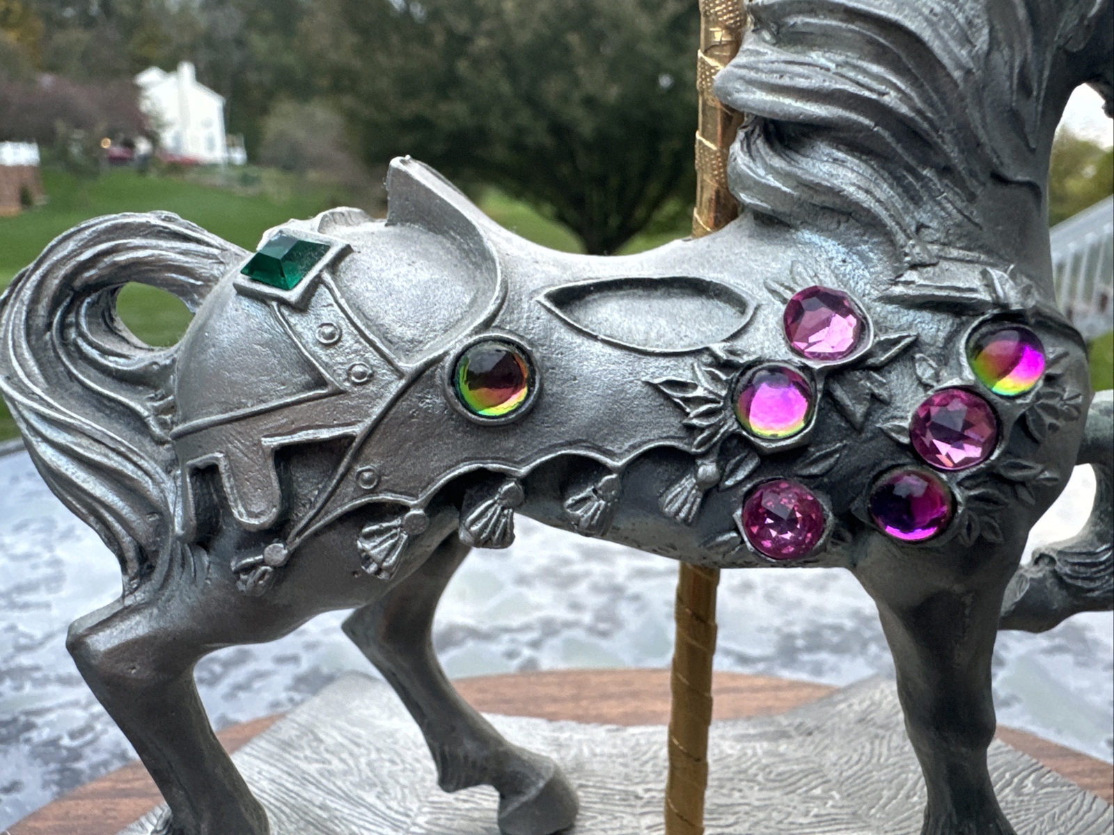 1985 Limited Edition Perth Pewter Carousel Horse Figurine Art Sculpture Rare HTF