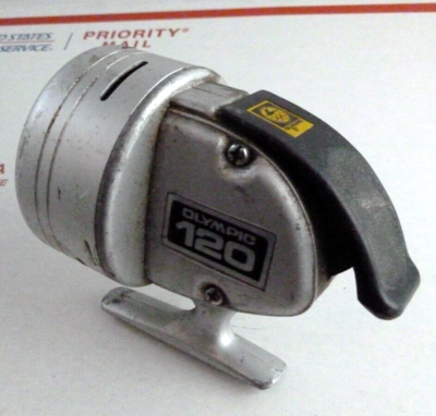 Vintage Olympic 120 Fishing Reel Casting Spincast Spincasting