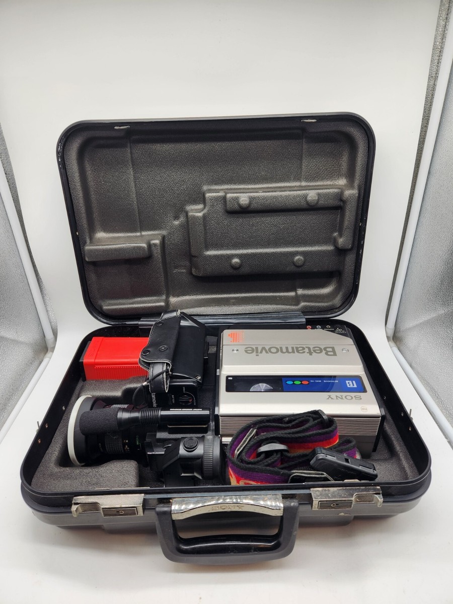 Sony BetaMovie Beta Max BMC-110 Camcorder w/Battery, Box, Strap